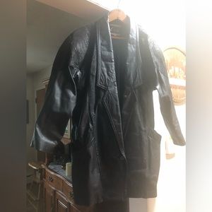 Black Leather Coat